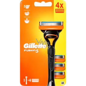 Gillette Fusion5 maszynka do golenia + 4 wymienne ostrza, dla mężczyzn