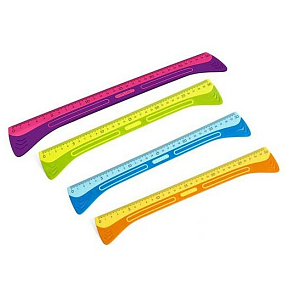 Y-Plus+ Handle kombinowane plastikowe prawidło 30 cm 1 sztuka różne kolory