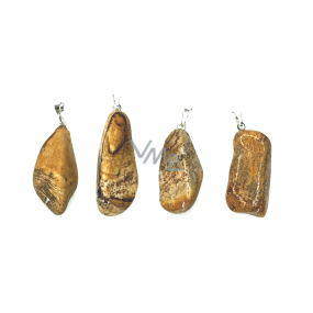 Jaspis obrazkowy Troml przywieszek naturalny kamień M, cca 3-3,5 cm, kamień pozytywnej energii Jaspis obrazkowy Troml przywieszek naturalny kamień M, cca 3-3,5 cm, kamień pozytywnej energii