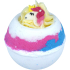Bomb Cosmetics Unicorns & Halos - Niebieski jednorożec musująca kula do kąpieli 160 g