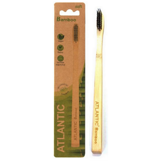 Atlantic Bamboo miękka szczoteczka do zębów z bambusa 1 szt