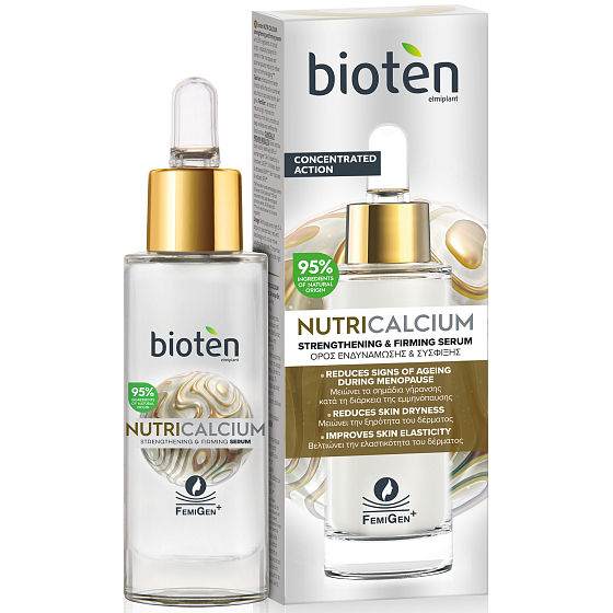 Bioten Nutri Calcium serum do twarzy dla wzmocnienia i elastyczności skóry 30 ml
