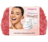 Dermacol Caviar Energy krem ​​ujędrniający na dzień 50 ml + Intensive Anti-Aging Serum intensywnie ujędrniające serum do twarzy 12 ml + Face Mask maska ​​ujędrniająca do twarzy 2 x 8 ml + kosmetyczna torba, zestaw kosmetyczny dla kobiet