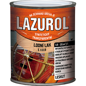 Lazurol S1119 lak morski odporny lak na drewno bezbarwny, połysk 750 ml