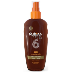 Nubian OF6 Olej na opalování nízká ochrana sprej 150 ml