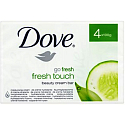 Dove Go Fresh Touch Okurka & Zelený čaj toaletní mýdlo 100 g x 4