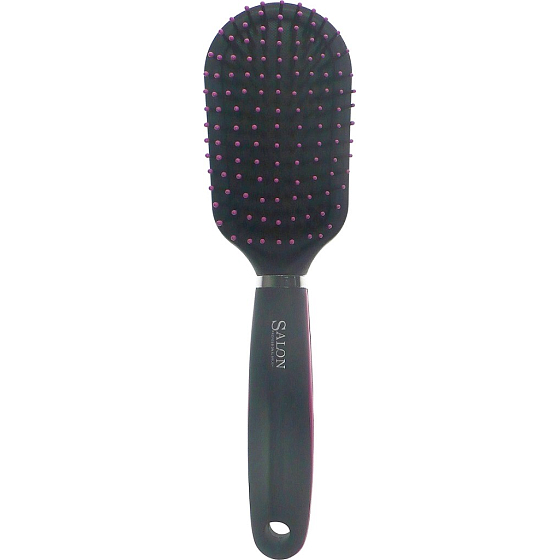 Salon Professional Brush kartáč na vlasy velký oválný černo-růžový 24 cm 40270