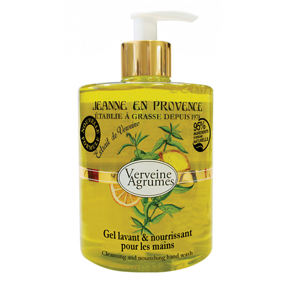 Jeanne en Provence Verveine Agrumes - Żel do mycia rąk z werbeną i owocami cytrusowymi 500 ml