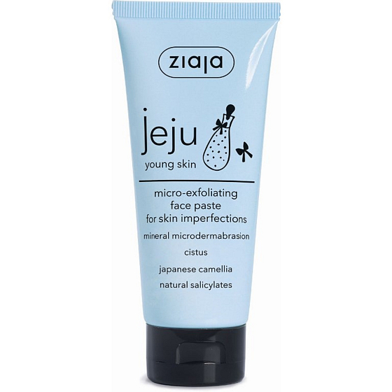 Ziaja Jeju Mikro-exfoliacyjna pasta na czarne punkty z działaniem przeciwzapalnym i antybakteryjnym 75 ml