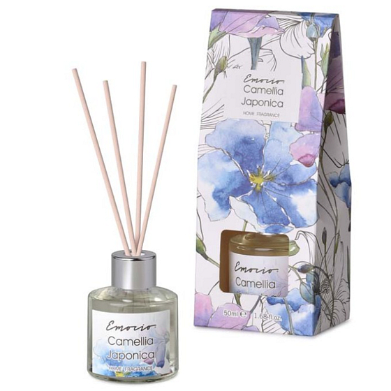 Emocio Camellia Japonica aroma difuzér s přírodními ratanovými tyčinkami 50 ml
