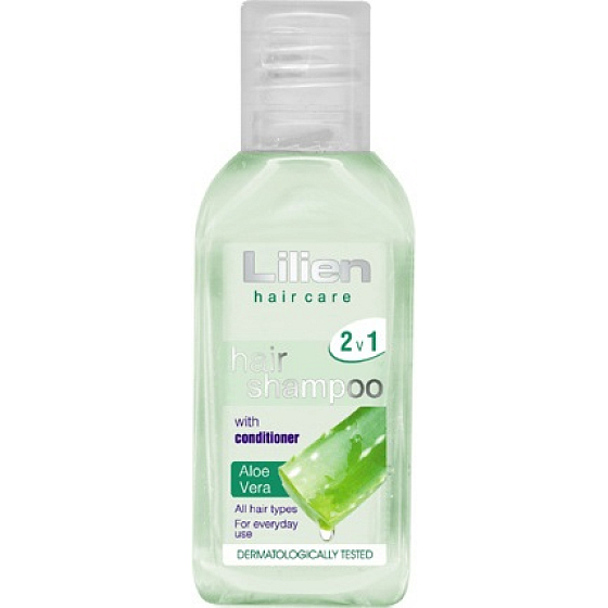 Lilien Aloe Vera 2v1 šampon a kondicionér pro všechny typy vlasů 50 ml cestovní balení