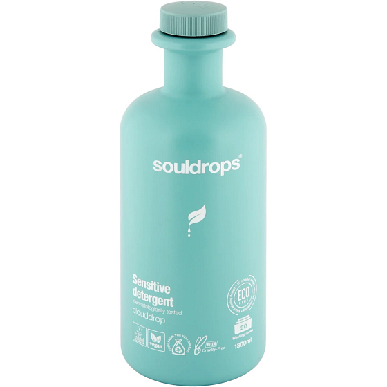 Souldrops Sensitive Detergent Clouddrop prací gel pro citlivou pokožku 20 dávek 1,3 l