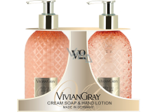 Vivian Gray Neroli i Ambra luksusowe płynne mydło z dozownikiem 300 ml + luksusowe mleczko do rąk z dozownikiem 300 ml, zestaw kosmetyczny