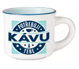 Albi Espresso kubek - Potrzebuję kawy i ciebie 45 ml