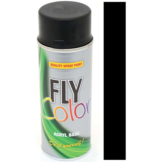 Color Works Fly Color RAL akrylowa farba spray 9005 czarny matowy 400 ml
