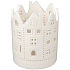 Svícen porcelánový domky 10,5 x 13,5 cm