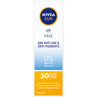 Nivea Sun OF 50 Q10 UV & Face krem przeciwsłoneczny przeciw zmarszczkom, 50 ml