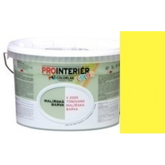 Colorlak Prointeriér Color V2005 0602 Žlutá tónovaná interiérová malířská barva 7 + 1 kg