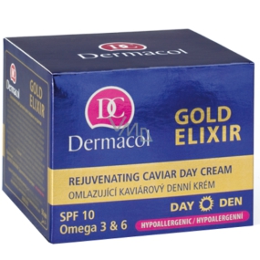 Dermacol Gold Elixir SPF10 Odmładzający kaviarowy krem na dzień 50 ml Dermacol Gold Elixir SPF10 Odmładzający kaviarowy krem na dzień 50 ml