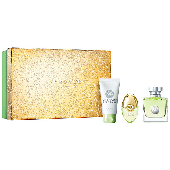 Versace Versense toaletní voda 50 ml + toaletní voda 10 ml + tělové mléko 50 ml, dárková sada pro ženy