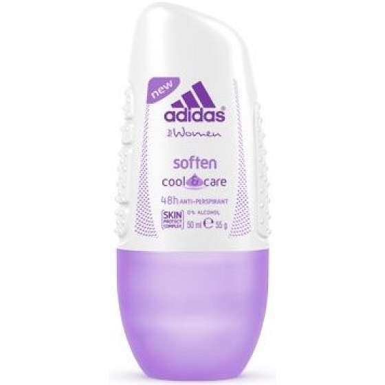 Adidas Cool & Care 48h Soften kuličkový antiperspirant deodorant roll-on pro ženy 50 ml