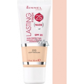 Rimmel London Lasting Finish 25h Nude make-up 010 Light Porcelain 30 ml