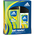 Adidas Get Ready! for Him parfémovaný deodorant sklo 75 ml + sprchový gel 250 ml, kosmetická sada