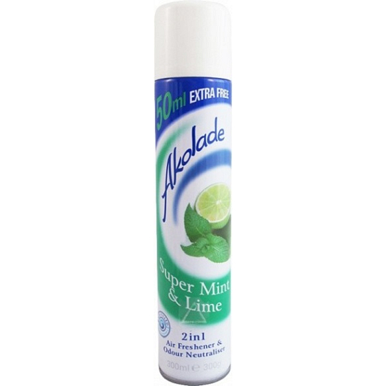 Akolade Super Mint & Lime 2v1 osvěžovač vzduchu 300 ml
