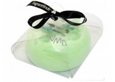 Fragrant Appleliscious Glycerinowe mydło masażne z gąbką napełnioną zapachem DKNY Green Apples w kolorze jasnej zieleni 200 g