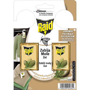 Raid haczyk przeciwko molom odzieżowym z zapachem cedru, 2 szt.