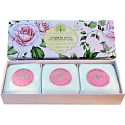 English Soap Letní Růže přírodní parfémované mýdlo s bambuckým máslem 3 x 100 g