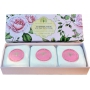 English Soap Letní Růže přírodní parfémované mýdlo s bambuckým máslem 3 x 100 g