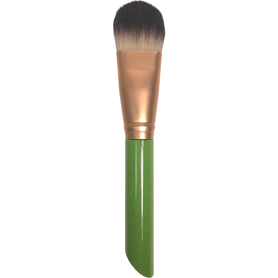 Kosmetický štětec na make-up různé barvy rukojetí 15,5 cm