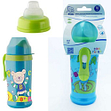 Rotho Babydesign Cool Friends 10+ měsíců nekapající láhev plastová Boy - silikonový náustek 360 ml