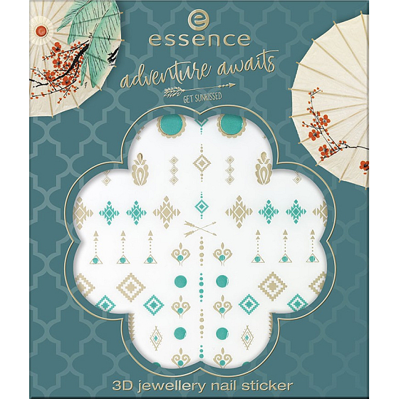 Essence Adventure Awaits nálepky na nehty 3D Jewellery 01 Don't Stop To Explore! 81 kusů