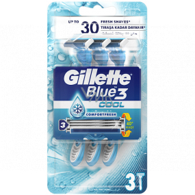 Gillette Blue 3 Cool 3 ostrza do golenia dla mężczyzn 3 sztuki