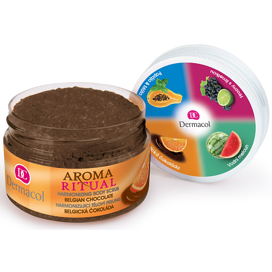 Dermacol Aroma Ritual Belgická čokoláda harmonizující tělový peeling 200 g