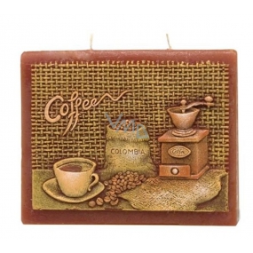 Candles Coffee vonná svíčka plochá 2 knoty 130 x 110 mm 1 kus