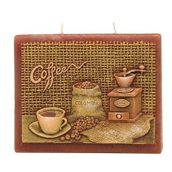 Candles Coffee vonná svíčka plochá 2 knoty 130 x 110 mm 1 kus
