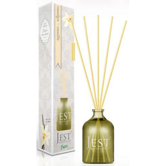 Cimen Jest Vanilka aroma difuzér s přírodními ratanovými tyčinkami pro postupné uvolňování vůně 100 ml