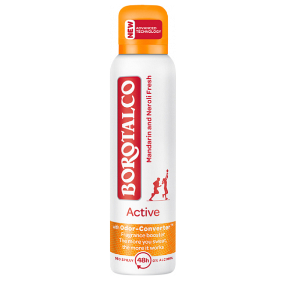 Borotalco Active Mandarin i Neroli Fresh dezodorant w sprayu unisex 150 ml