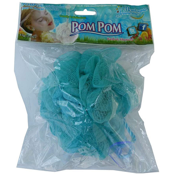 Montagne Jeunesse Pom-Pom Masážní žínka 45 g mix barev