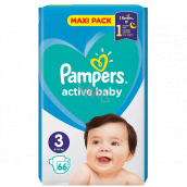 Pampers Active Baby rozmiar 3, 6-10 kg pieluchy treningowe 66 sztuk