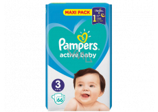 Pampers Active Baby rozmiar 3, 6-10 kg pieluchy treningowe 66 sztuk