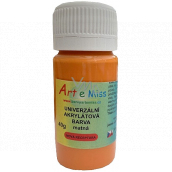 Art e Miss Uniwersalna farba akrylowa matowa 63 Pomarańczowa 40 g