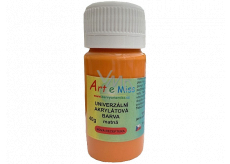 Art e Miss Uniwersalna farba akrylowa matowa 63 Pomarańczowa 40 g