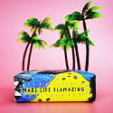 English Soap Make Life Flamazing - Flamingi naturalne perfumowane mydło toaletowe z masłem shea 190 g