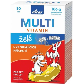 Vitar Kids Multivitamin Żelę doplněk stravy pro děti 50 kusů