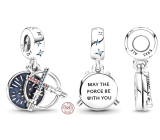 Zawieszka ze srebra próby 925 Marvel Star Wars Lightsaber 2w1, charms do bransoletki
