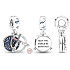 Zawieszka ze srebra próby 925 Marvel Star Wars Lightsaber 2w1, charms do bransoletki